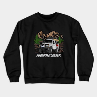 Land Cruiser Adventure Seeker - White Crewneck Sweatshirt